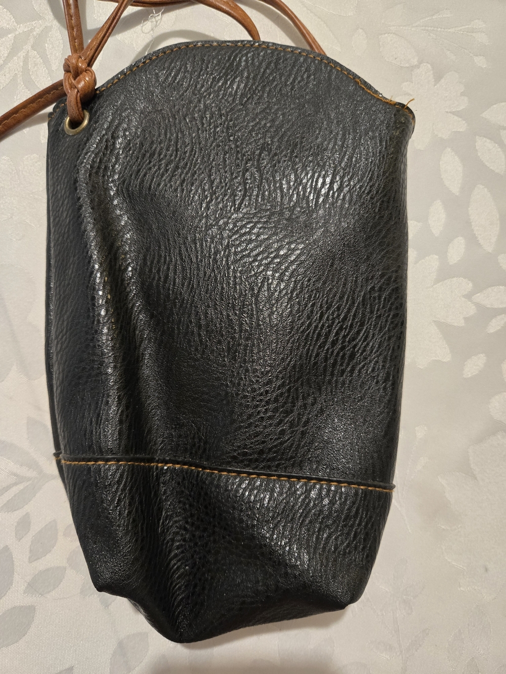 Heroing Designer Small Black and Brown Crossbody Bag Pouch - Picture 4 of 6